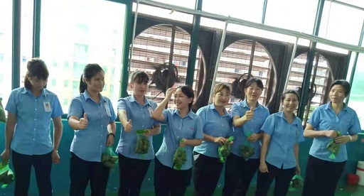 百瑞彩票5988锂电池厂家,向组装pack生产线发放端午福利